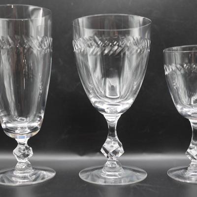 Vintage Stemware Set of Glasses