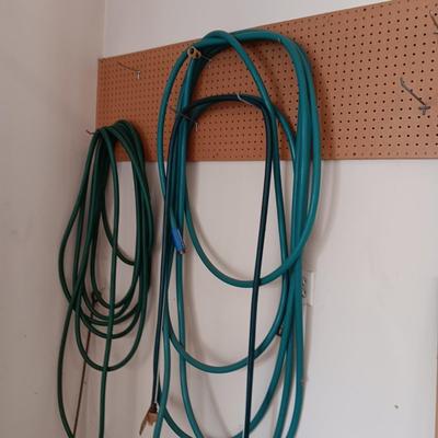 GARDEN HOSES, SPRINKLERS, NEW WALL HANGER AND HOSE SPRAYER