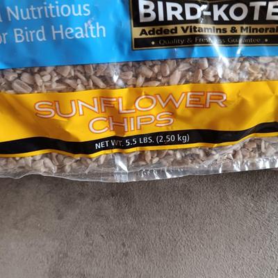 TWO 5 1/2 POUND BAGS OF SUNFLOWER CHIPS