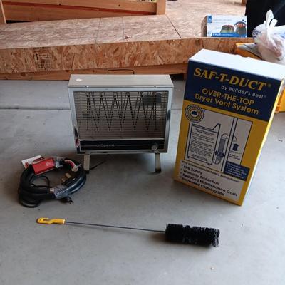 NEW 220 WATT RANGE CORD, WIZARD HEATER, NEW DRYER VENT AND VENT BRUSH