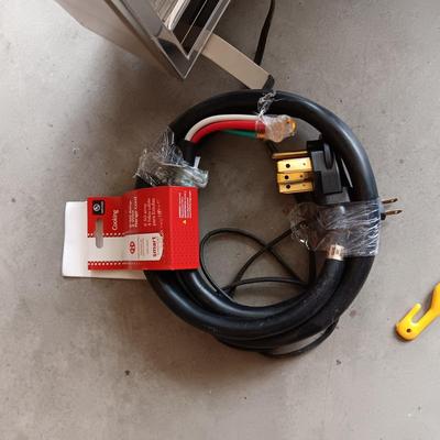 NEW 220 WATT RANGE CORD, WIZARD HEATER, NEW DRYER VENT AND VENT BRUSH