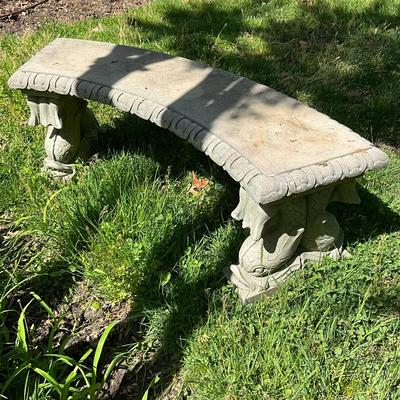 O572 Dolphin Concrete Bench
