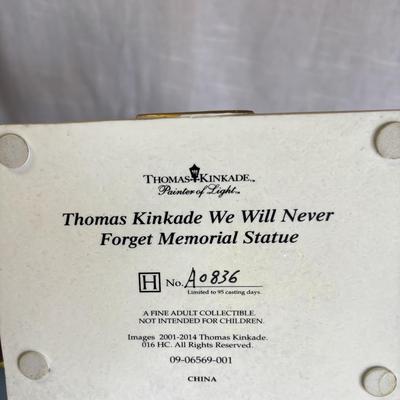 Thomas Kinkade We Will Never Forget Memorial Statue
