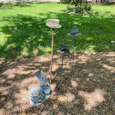 O589 Teacup, Angel & Bunny Bird Feeders