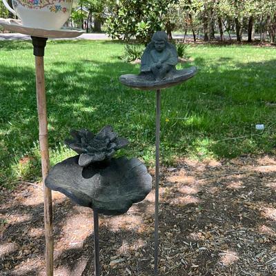 O589 Teacup, Angel & Bunny Bird Feeders