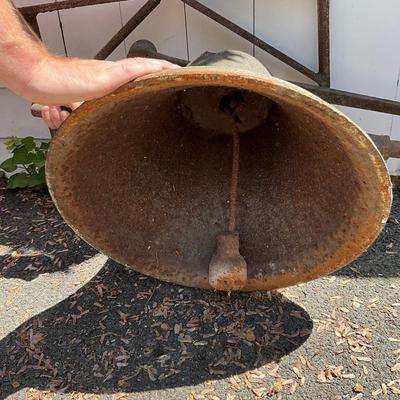 O601 Large Eagle Bell With Holder, Lebanon P.A.