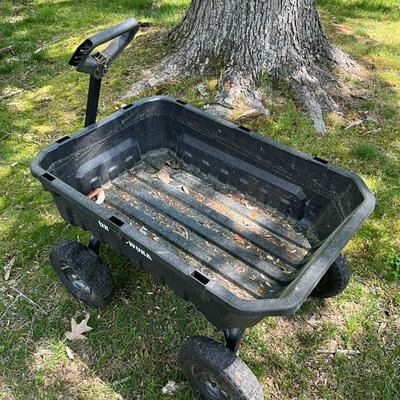 O604 Black GroundWorks Four Wheel Garden Cart
