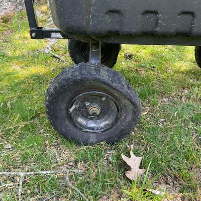 O604 Black GroundWorks Four Wheel Garden Cart