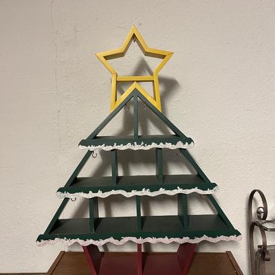 Christmas tree ornament shelf/holder