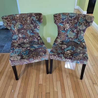 Two Velvet Accent Chairs (LR-EL)