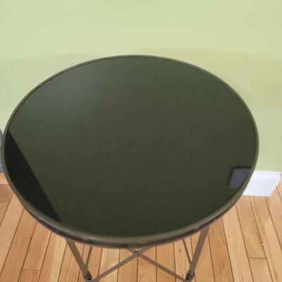 Metal End Table with Marble Top (LR-EL)