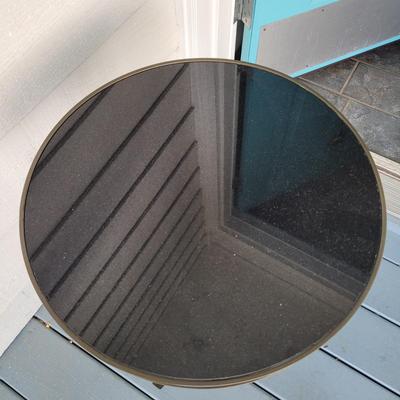 Metal End Table with Marble Top (LR-EL)