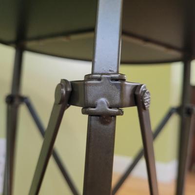 Metal End Table with Marble Top (LR-EL)