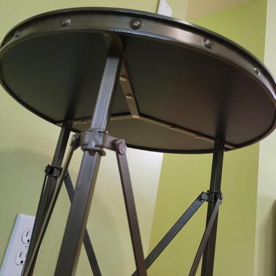 Metal End Table with Marble Top (LR-EL)