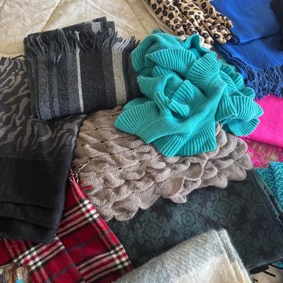 UBR8401 Lot of Winter Scarves, Gloves, & Hats