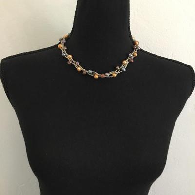 Beautiful, genuine, pearl beaded necklace