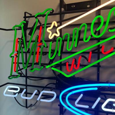 Minnesota Wild Bud Light neon light