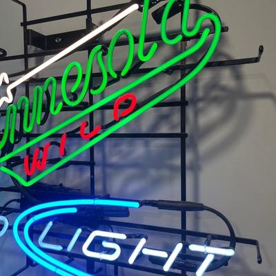 Minnesota Wild Bud Light neon light