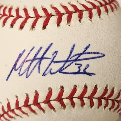 Matt Wieters 32 Orioles OMLB Signed Autographed Baseball