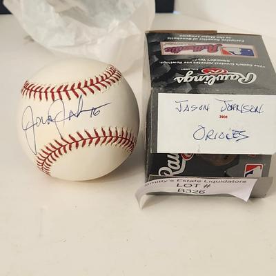 Jason Johnson 16 Orioles OMLB Signed Autographed Baseball
