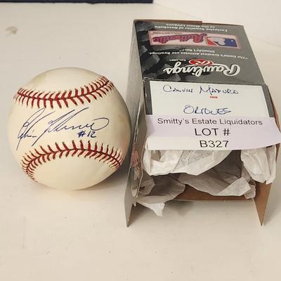 Calvin Maduro #12 Orioles OMLB Signed Autographed Baseball