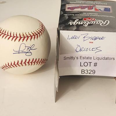 Larry Bigbie orioles OMLB Signed Autographed Baseball