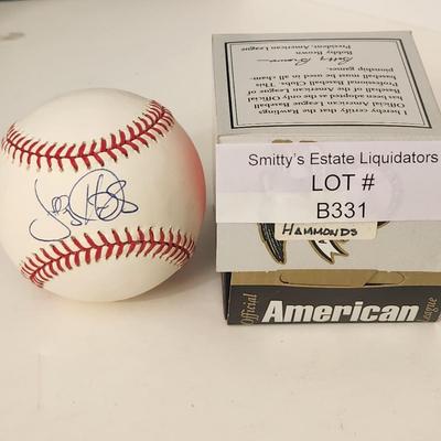 Jeffery Hammonds Orioles OMLB Signed Autographed Baseball