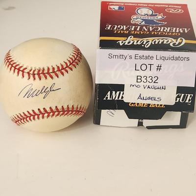 Mo Vaugan OMLB Signed Autographed Baseball
