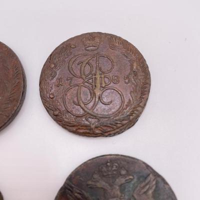 Four Copper 5 Kopeks 1763-1788 (ST-SS)