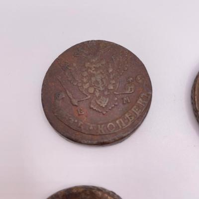 Four Copper 5 Kopeks 1763-1788 (ST-SS)