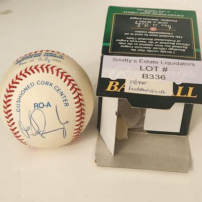 Pete Incaviglia OMLB Signed Autographed Baseball