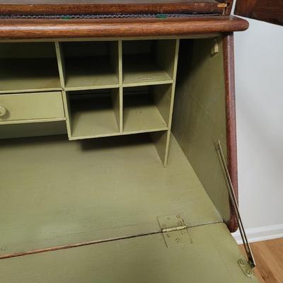 Antique Wooden Secretary (B1-EL)