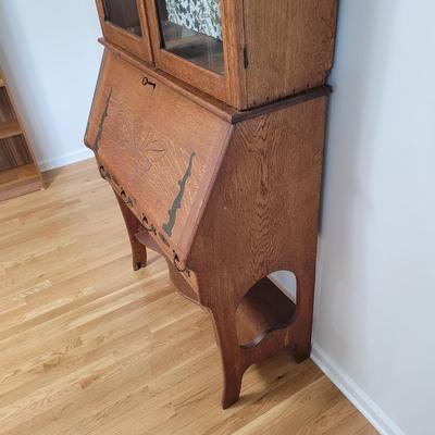 Antique Wooden Secretary (B1-EL)