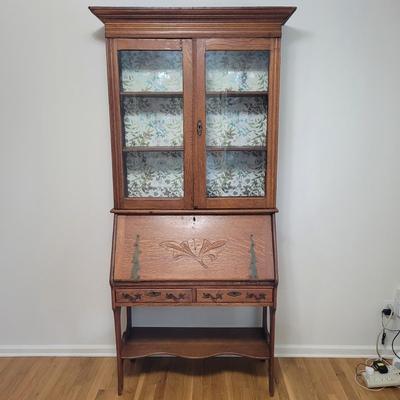 Antique Wooden Secretary (B1-EL)