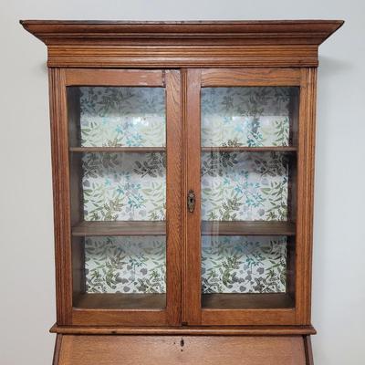 Antique Wooden Secretary (B1-EL)