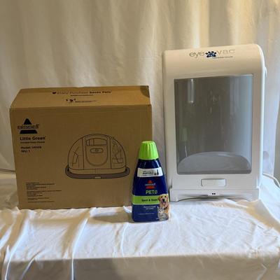 EyeVac Touchless Vacuum and Bissell ‘Little Green’ Portable Deep Cleaner (PB-BM)