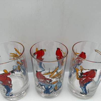 Leo Meiersdorff Glasses Set of 8 - 1986 - New Orleans Jazz