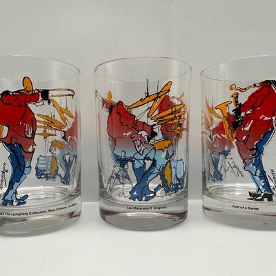 Leo Meiersdorff Glasses Set of 8 - 1986 - New Orleans Jazz