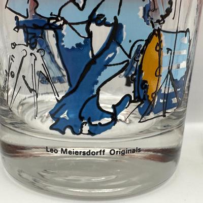 Leo Meiersdorff Glasses Set of 8 - 1986 - New Orleans Jazz