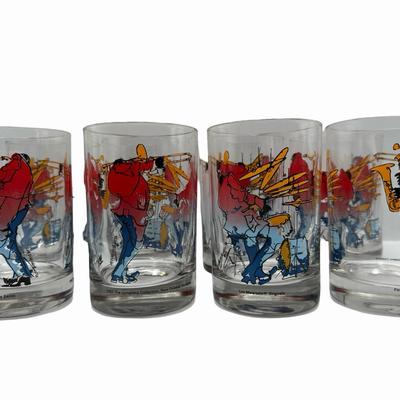 Leo Meiersdorff Glasses Set of 8 - 1986 - New Orleans Jazz