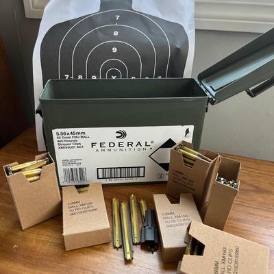 Ammo box & ammunition