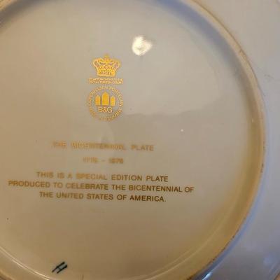 Old Man Of The Mountains & Porcelain Bicentennial Plate