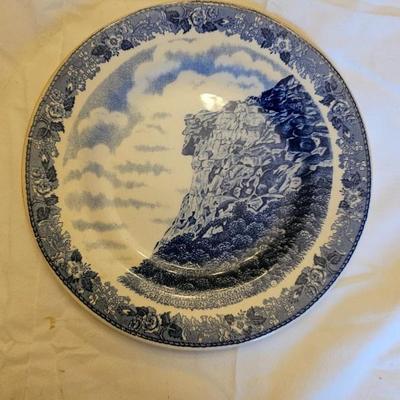 Old Man Of The Mountains & Porcelain Bicentennial Plate