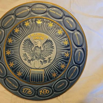 Old Man Of The Mountains & Porcelain Bicentennial Plate