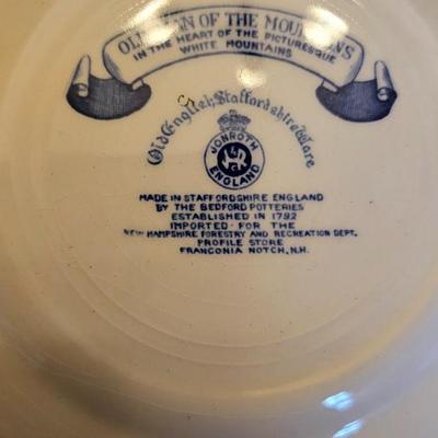 Old Man Of The Mountains & Porcelain Bicentennial Plate