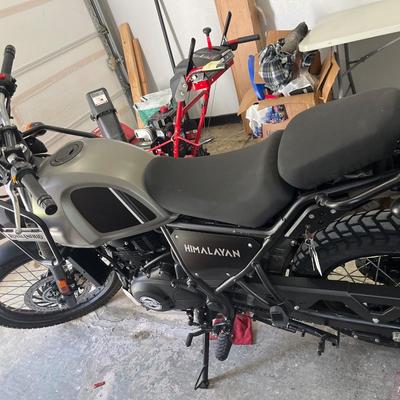 2023 Royal Enfield Himalayan motorcycle with 241 miles