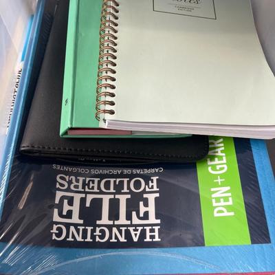 Office supplies plus two 3 drawer storage pieces