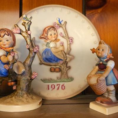 Hummel Apple Tree Girl Plate w/ Matching figurine