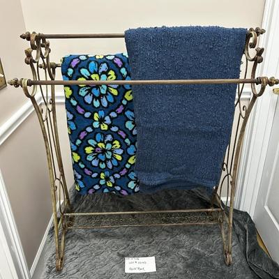 Quilt Rack and Blankets
