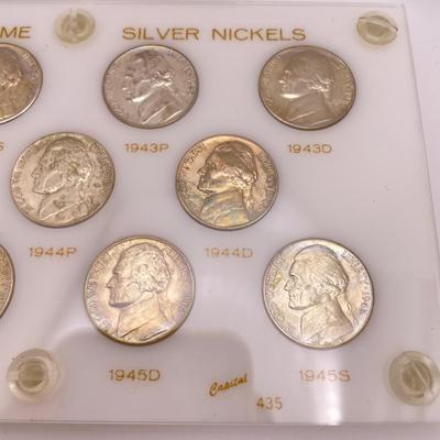 Wartime & Proof Jefferson Nickels (ST-SS)